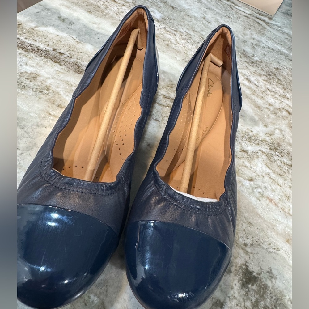 Clarks Women's Dark Blue Flats